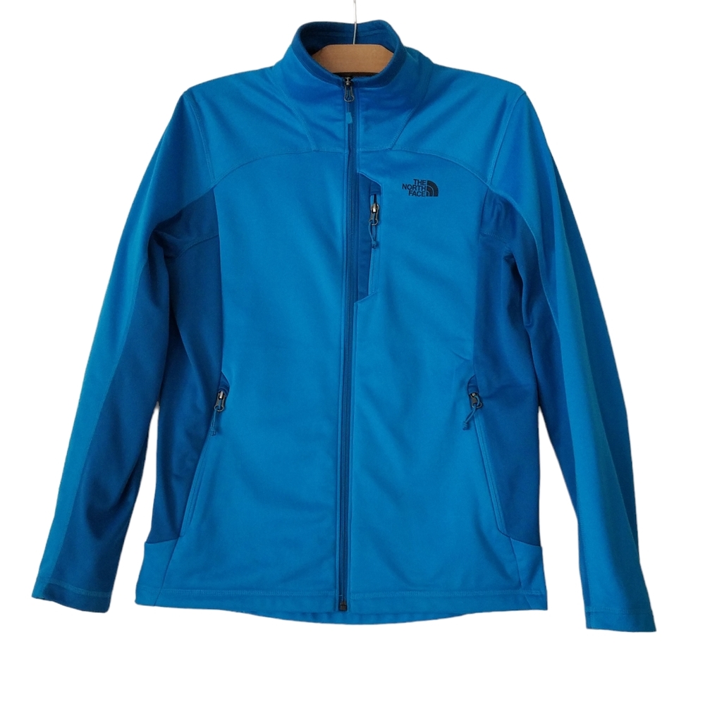 The North Face Mens S Zip Up Sweatshirt  Hiking Outdoor Athletic Blue